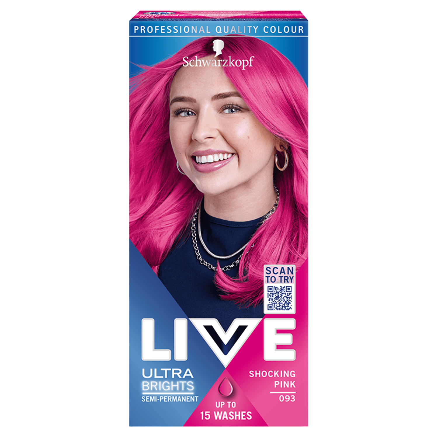 Schwarzkopf Live Ultra Brights farba do włosów 093 Shocking Pink
