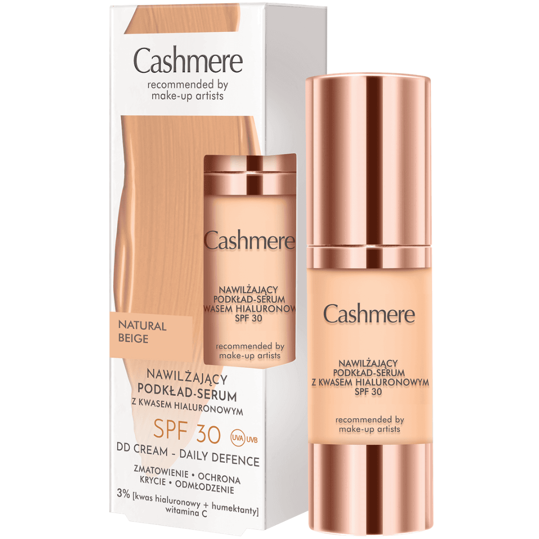 DD Nawilżający podkład-serum z kwasem hialuronowym SPF 30 Natural Beige