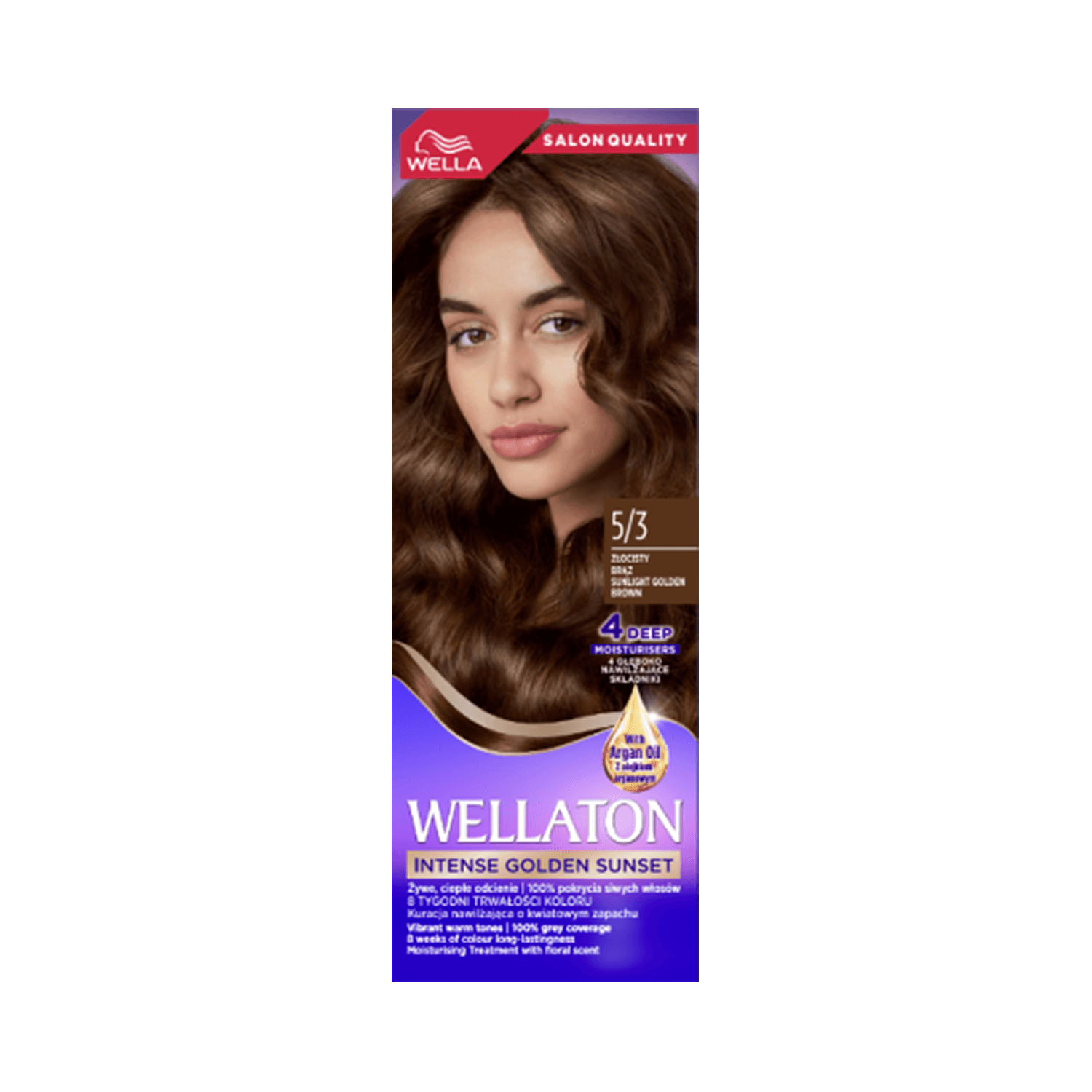 Wella Wellaton farba do włosów 5/3 złocisty brąz