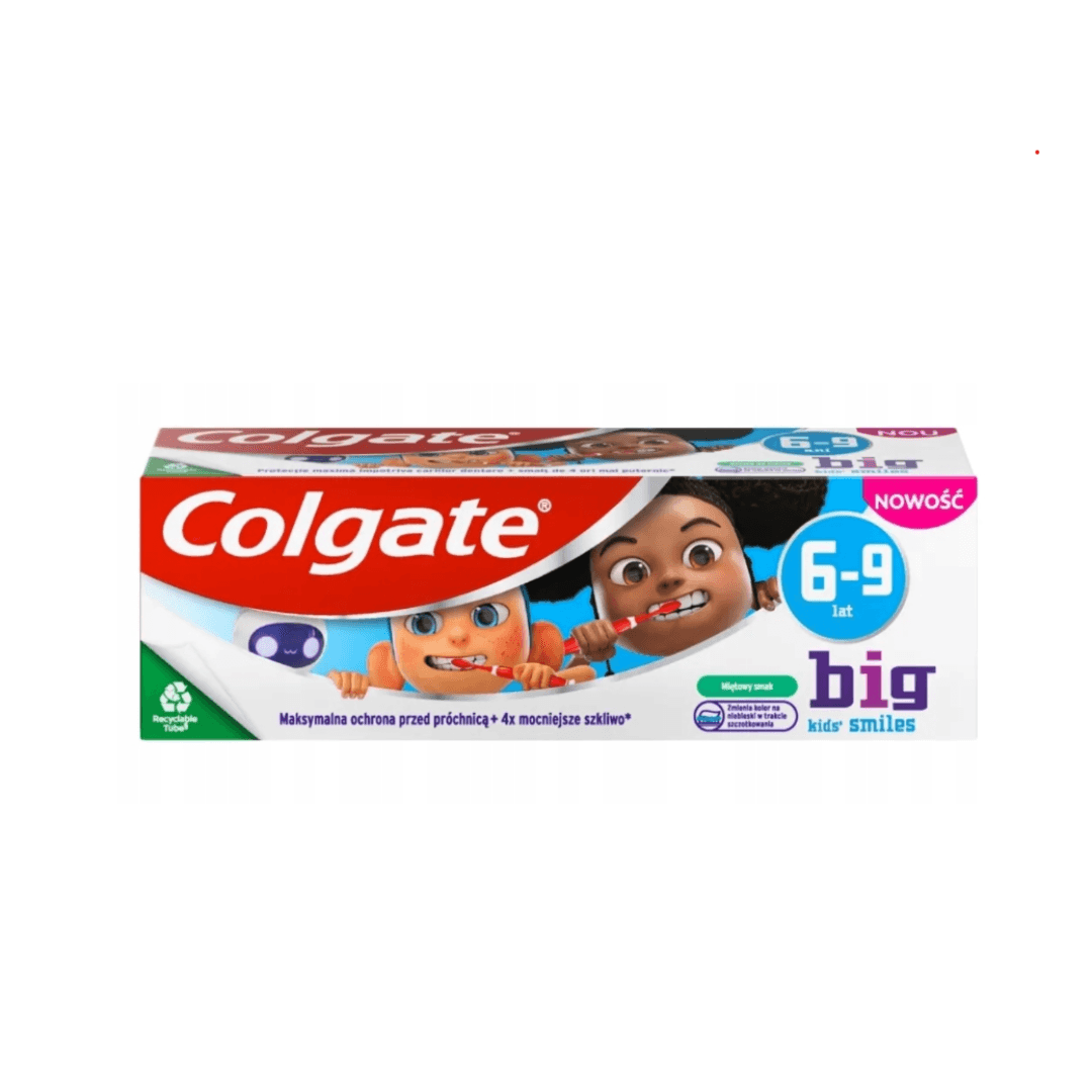 Kids Pasta do zębów dla dzieci w wieku 6-9 lat zmiana koloru