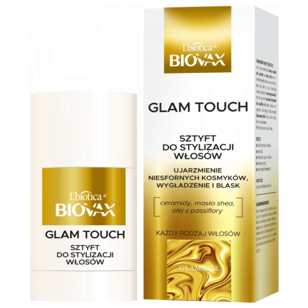 L'biotica Biovax Glamour Glam Touch wygładzający sztyft ujarzmiający