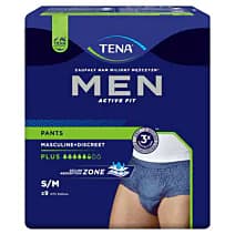 Men Active Fit Pants Plus, Majtki chłonne, 75-105cm