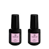 Zestaw do paznokci: żel budujący w butelce milky pink + żel budujący w butelce almost naked