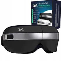 masażer do twarzy oczu z ciepłym kompresem 4 tryby masażu bluetooth regulacja