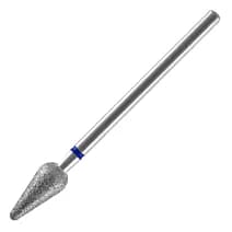 Expert frez diamentowy zaokrąglona gruszka z niebieskim oznaczeniem, średnica główki 5 mm, część robocza 12 mm (FA101B050/12)