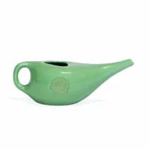 ceramiczny irygator do nosa i zatok Neti Pot - zielony