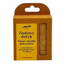 Ziołowy Dotyk Szare mydło potasowe rumiankowe. Mydło Potasowe Naturalne z Ziołami – Ręcznie Robione, Kostka
