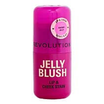 Revolution Jelly Blush róż do policzków w sztyfcie do ust i policzków odcień Cherry Red
