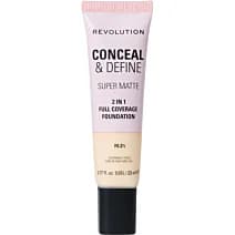 Makeup Revolution Conceal & Define Soft Matte Tube Foundation Podkład do twarzy, F0.2N