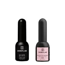 Zestaw: Regenerująca baza Smart Fiber Base Nude + Top Coat No Wipe Super Shiny