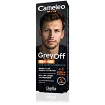 Delia Cameleo Men Grey Off Farba do włosów sasz. 2x, 4.0 Medium Brown
