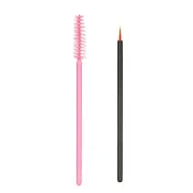 Mix accesories Mix aplikatorów i szczoteczek w kartoniku szczoteczki do rzęs + eyeliner