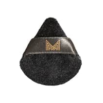 Mini Triangle puff Miniaturowy puszek do pudru, trójkątny ze wstążką