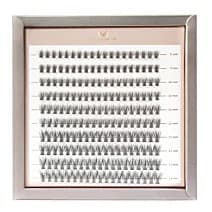 Many Lashes Ultra Volume 40D Master Box Zestaw kępek rzęs do makijażu 8-14 mm Skręt CC - bardziej podkręcone rzęsy