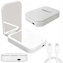 Kosmetyczne Podświetlane Bezprzewodowe z Powerbank 5000 mAh 2w1