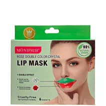 Rose Double Color Crystal Lip Mask, Podwójna krystaliczna maseczka do ust z różą