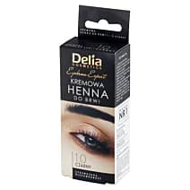 DELIA HENNA w kremie do brwi 1.0 Czarna z olejem arganowym +