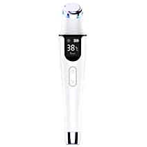 masażer pod oczy termiczny z LED, ciepły kompres 38–45°C, wibracje, USB-C, wyświetlacz LCD
