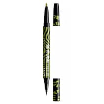 × Beetlejuice dwustronny eyeliner 03 Black + Green Chrome +