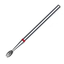 Expert frez diamentowy oliwka z czerwonym oznaczeniem, średnica główki 2,5 mm, część robocza 5 mm (FA130R025/5)