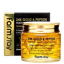 Farmstay 24K Gold & Peptide Perfect Ampoule Cream krem nawilżający przeciw starzeniu się skóry