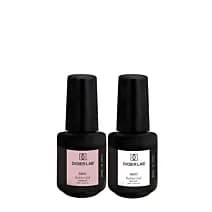 Zestaw do paznokci: żel budujący w butelce concealer + żel budujący w butelce milky soft