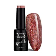 Oriental Delice lakier hybrydowy nr 270 – czerwień ze złotym i srebrnym brokatem