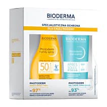 Photoderm Zestaw: spray ochronny Family SPF 50+ + nawilżający żel-krem po opalaniu