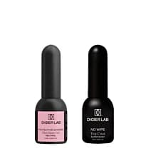 Zestaw: Regenerująca baza Smart Fiber Base Neutral + Top Coat No Wipe Super Shiny