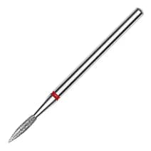 Expert frez diamentowy ostry płomyk z czerwonym oznaczeniem, średnica główki 2,3 mm, część robocza 8 mm (FA11R023/8)