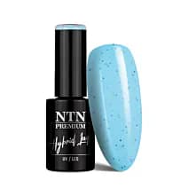 Limited Edition Blues lakier hybrydowy nr 496 – jasny błękit z ciemną drobinką