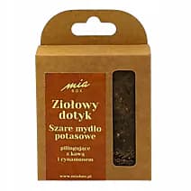 Ziołowy Dotyk Szare mydło potasowe cynamonowe z kawą pilingujące. Naturalna pielęgnacja skóry – prosto z natury