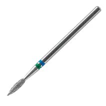 Expert Frez Diamentowy DUO Płomień Ostry Do Skórek 2,1/8 mm Niebiesko Zielony