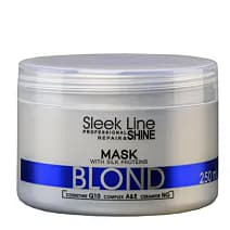 Sleek Line Blond Mask maska z jedwabiem do włosów blond zapewniająca platynowy odcień