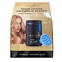 Hydra & Shine zestaw maska do włosów, + masażer do skóry głowy
