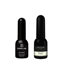 Zestaw: Kauczukowa baza do lakierów hybrydowych + Top Coat No Wipe Super Shiny