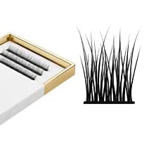 Many Lashes V-Lashes Divine Master Box Zestaw kępek rzęs do makijażu 8-14 mm Skręt B - delikatny skręt