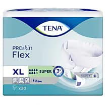 Flex ProSkin Super, Pieluchomajtki dla dorosłych, 105-153cm, Extra
