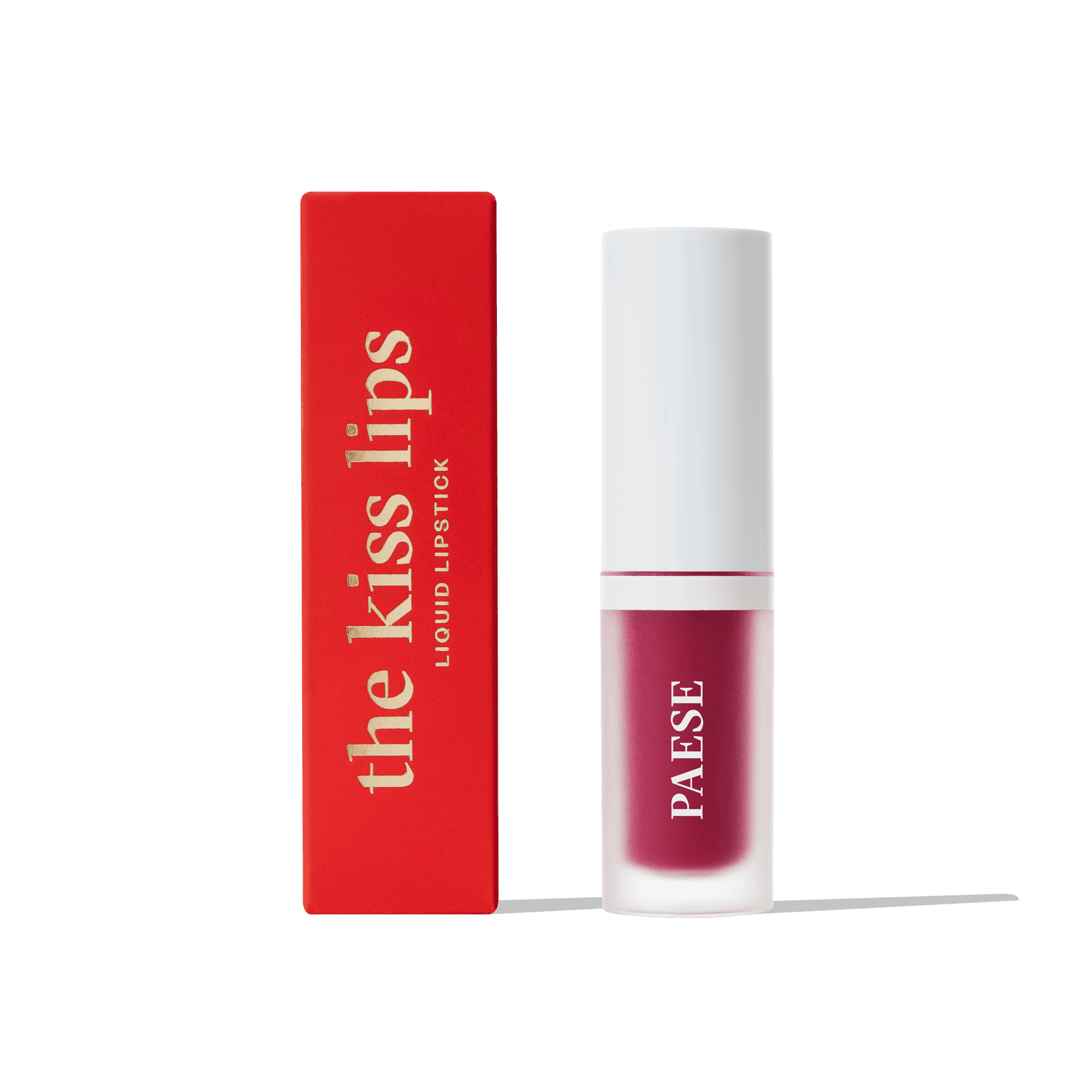 Lekka, matowa pomadka w płynie bez uczucia lepkości The Kiss Lips 05 Raspberry Red Paese