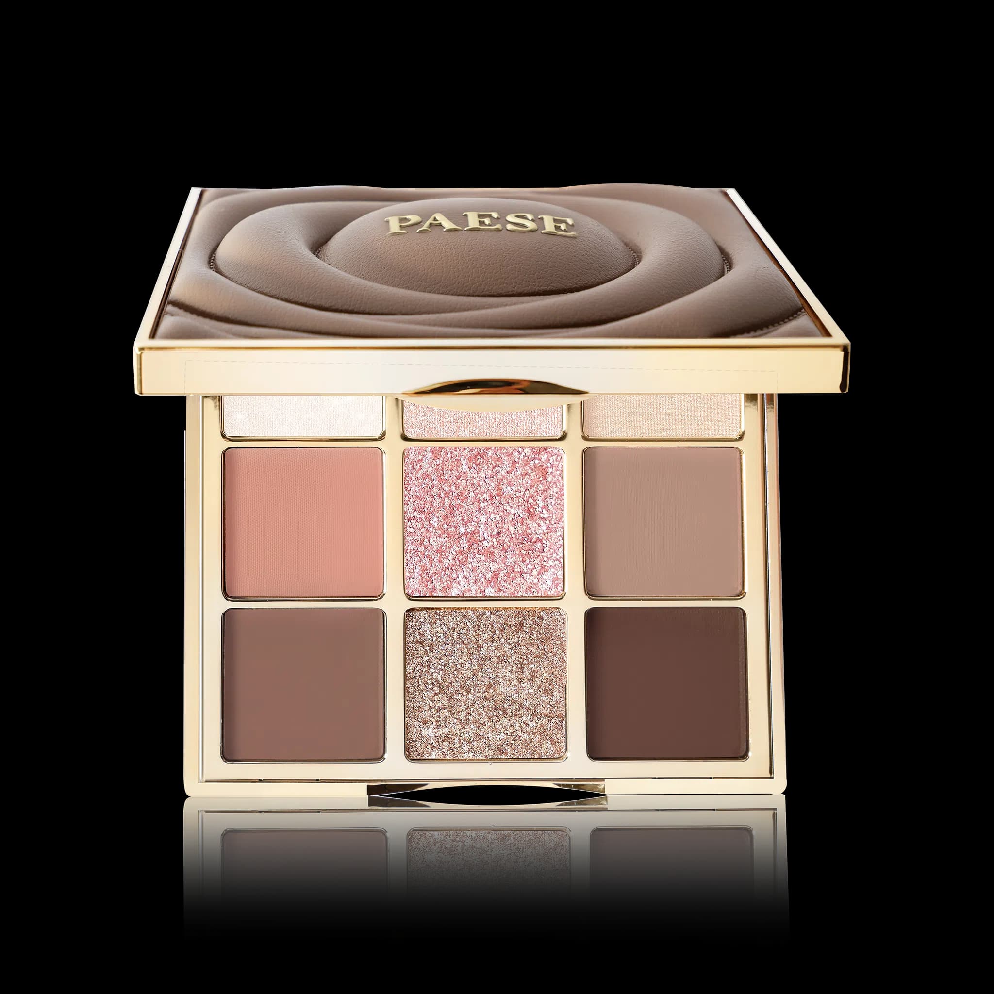 Paleta cieni uniwersalnych w nowoczesnej formule ułatwiającej blendowanie Rose Nude Selfglow Paese