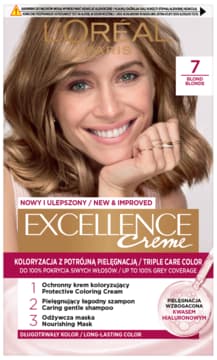 Creme krem do włosów, koloryzujący, ochronny, nr 7 Blond