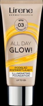 All Day Glow! podkład do twarzy, rozświetlający, przywraca blask, nr 03 Beige