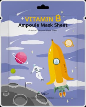 Vitamin B maska w płachcie z ekstraktem z banana, nawilżająca