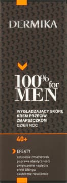 100% for Men krem do twarzy, przeciw zmarszczkom, wygładzający skórę, 40+, na dzień i na noc