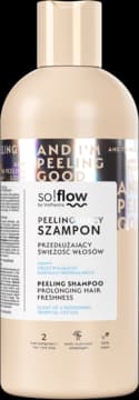 szampon do włosów peelingujący, przedłużający świeżość włosów, zapach orzeźwiającego koktajlu tropikalnego