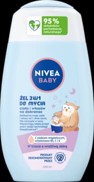 żel do mycia ciała i włosów, 2w1, na dobranoc