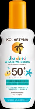 Wrażliwa Skóra Dla dzieci emulsja ochronna w sprayu dla dzieci, wodoodporna, UVA, UVB, VL, IRA, SPF 50+