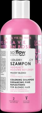 szampon do włosów, koloryzujący, nadający różowe refleksy, zapach słodkich malin i poziomek
