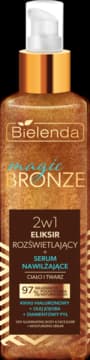 Magic Bronze eliksir do twarzy i ciała, rozświetlający + serum nawilżające, 2w1