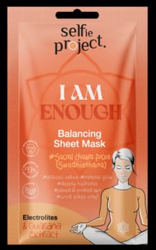 I Am Enough maska w płachcie, regulująca, Elektrolity i ekstrakt z Guarany
